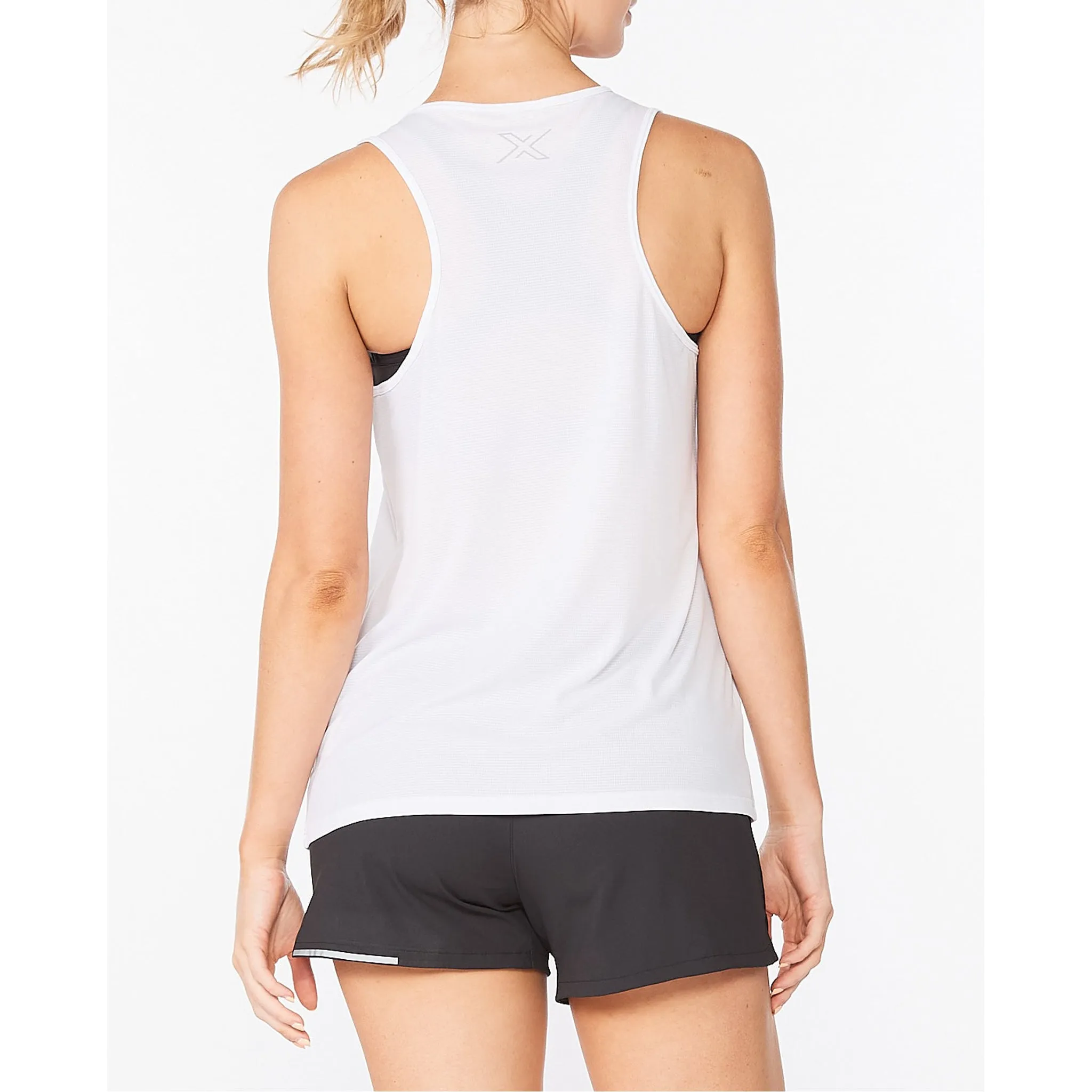 2XU Aero Singlet Women's White Silver Reflective