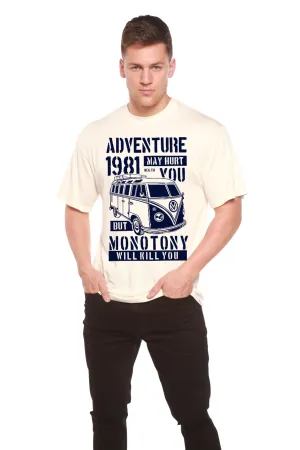 Adventure 1981 Men's Bamboo Viscose/Organic Cotton Short Sleeve Graphic T-Shirt
