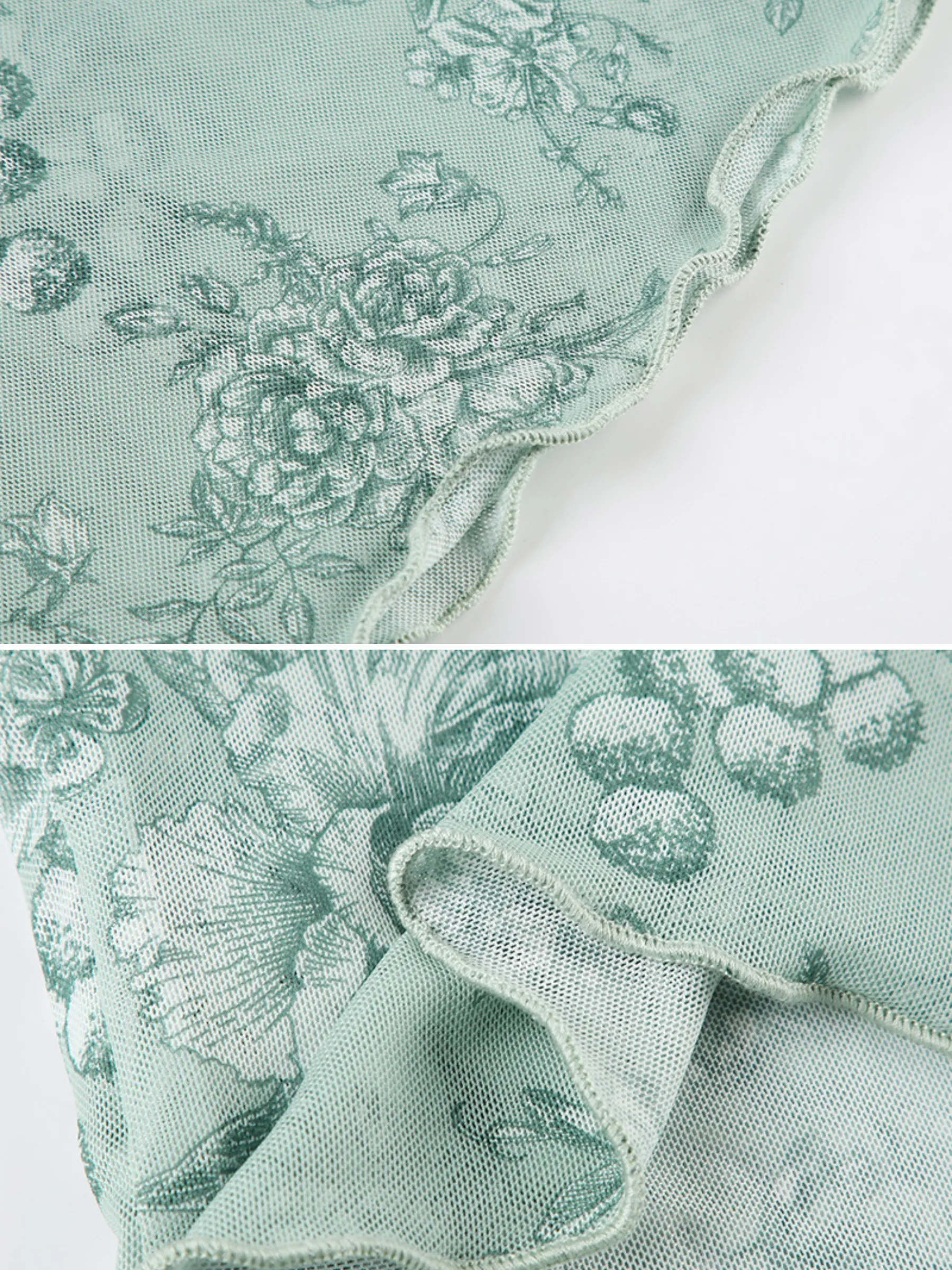 Amara Floral Mesh Sleeveless Top