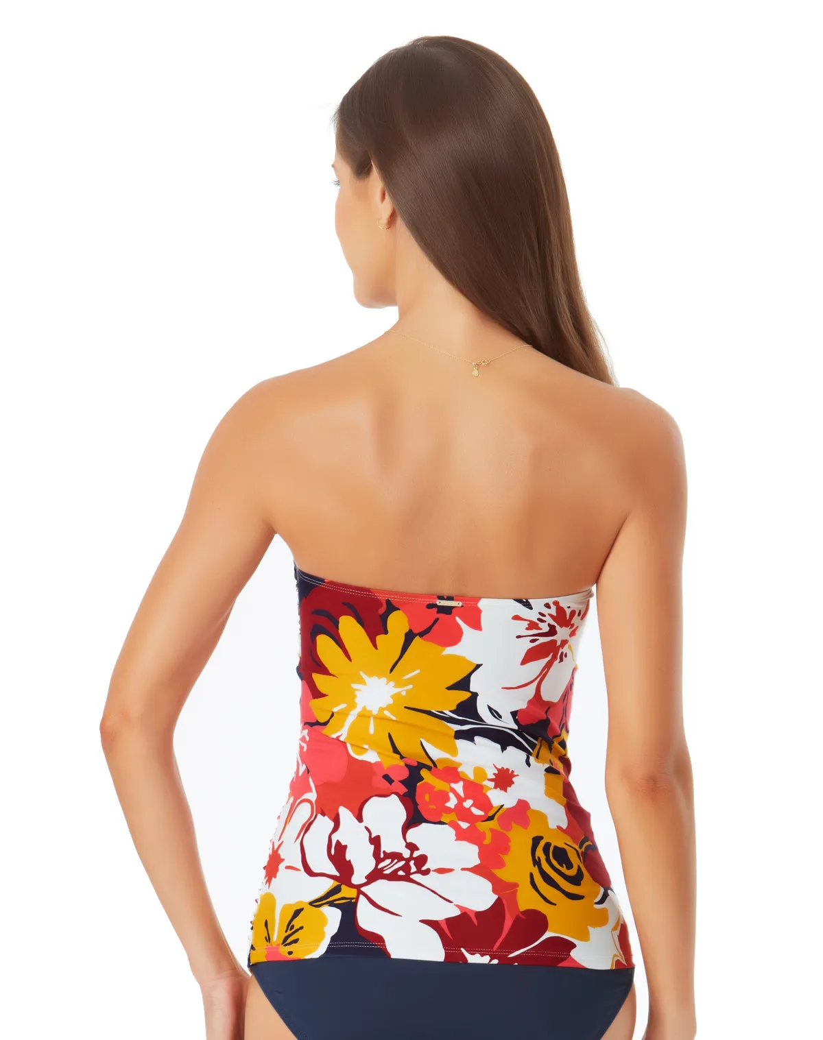 Anne Cole Wallflower Twist Front Bandeaukini Top