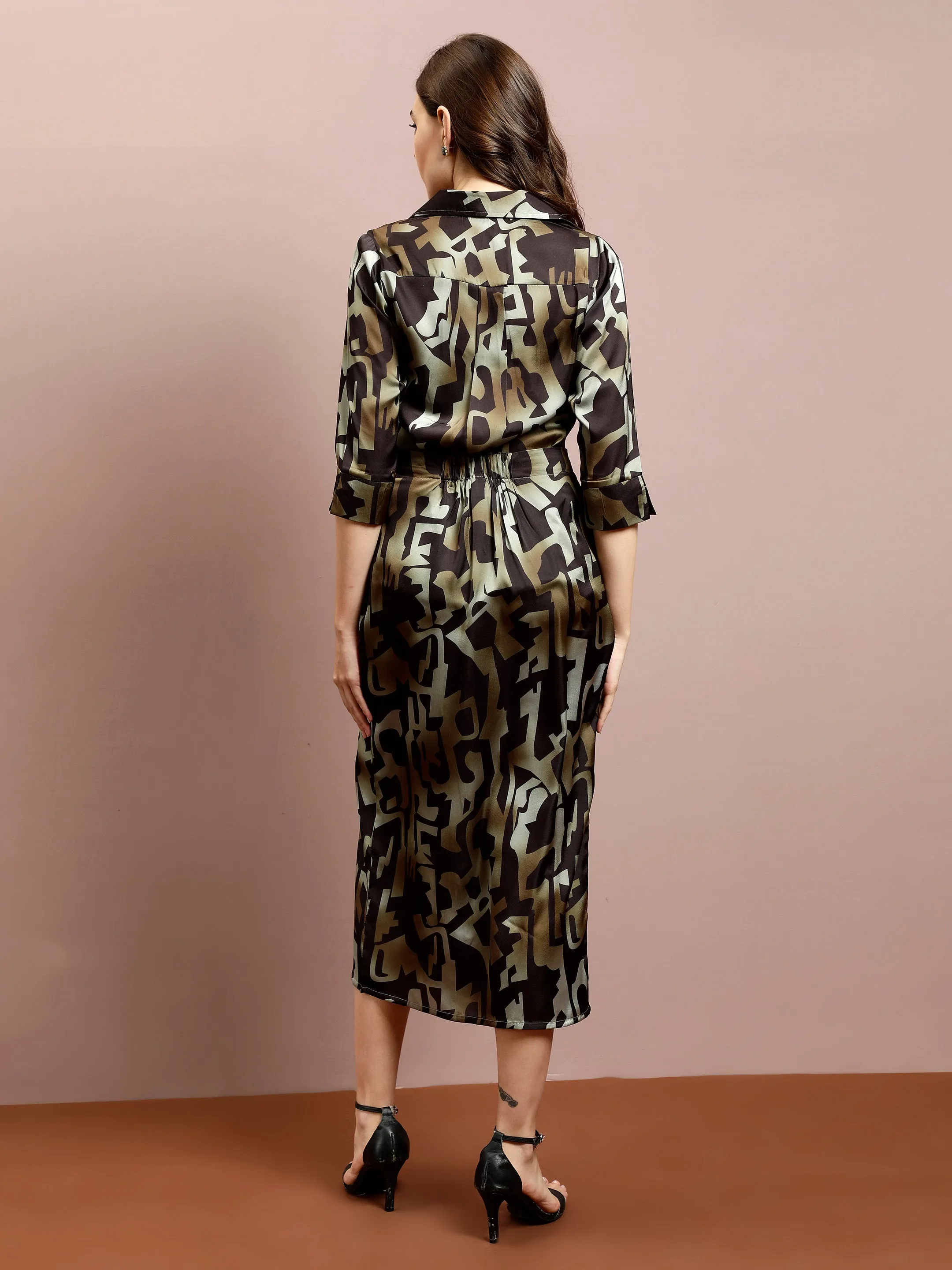 Athena Printed Shirt With Skirts