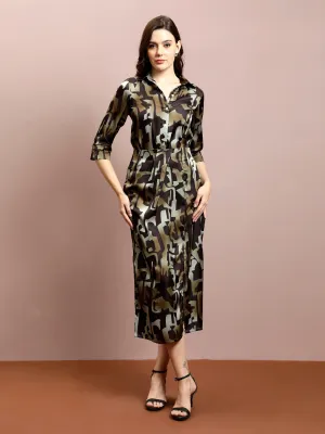Athena Printed Shirt With Skirts