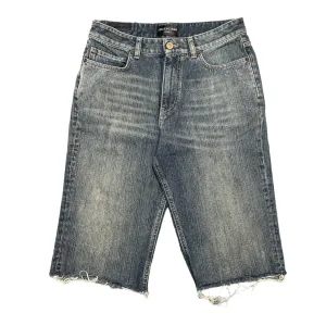 Balenciaga Slim Jeans Shorts Navy Blue
