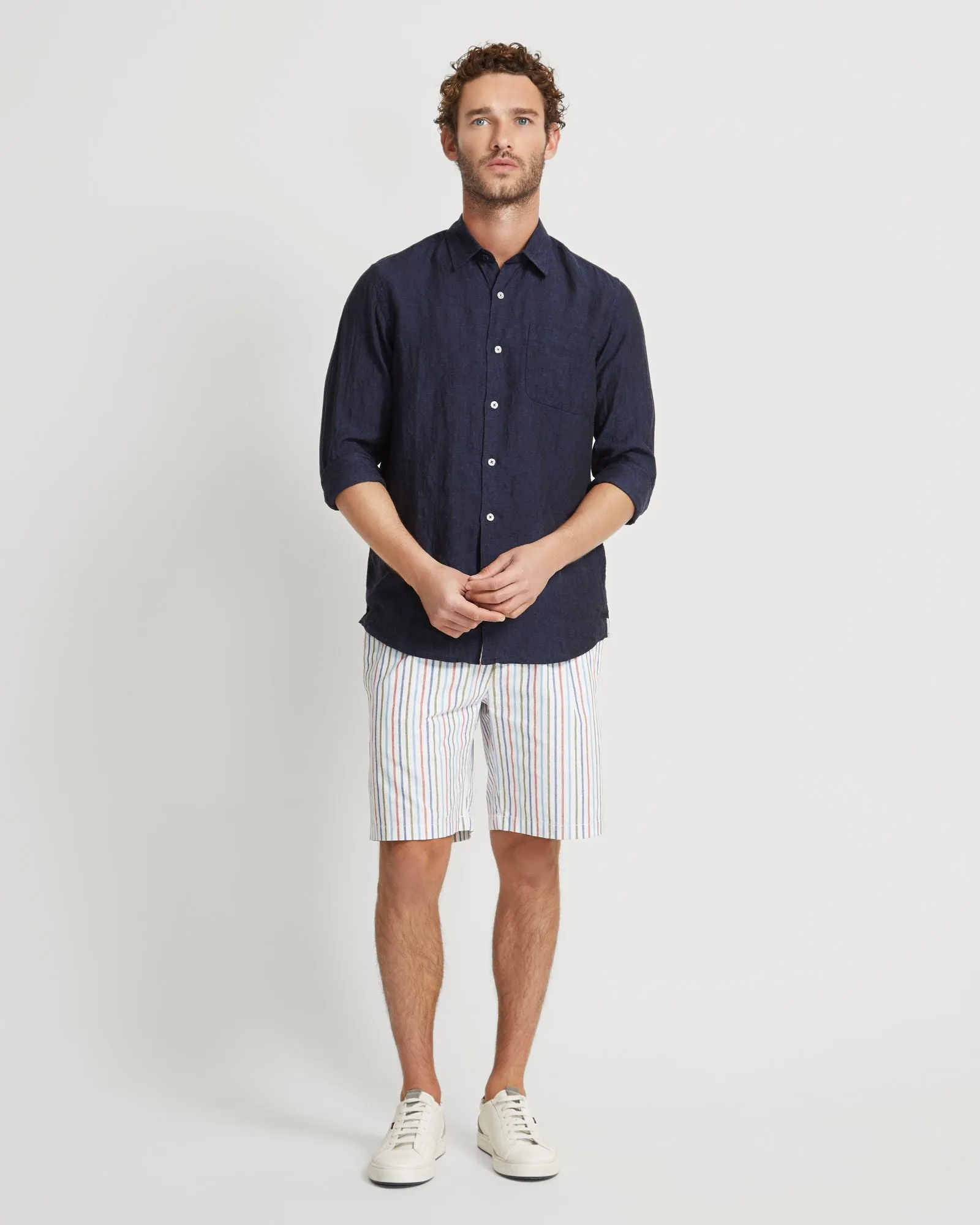 Barney Cotton Stripe Shorts
