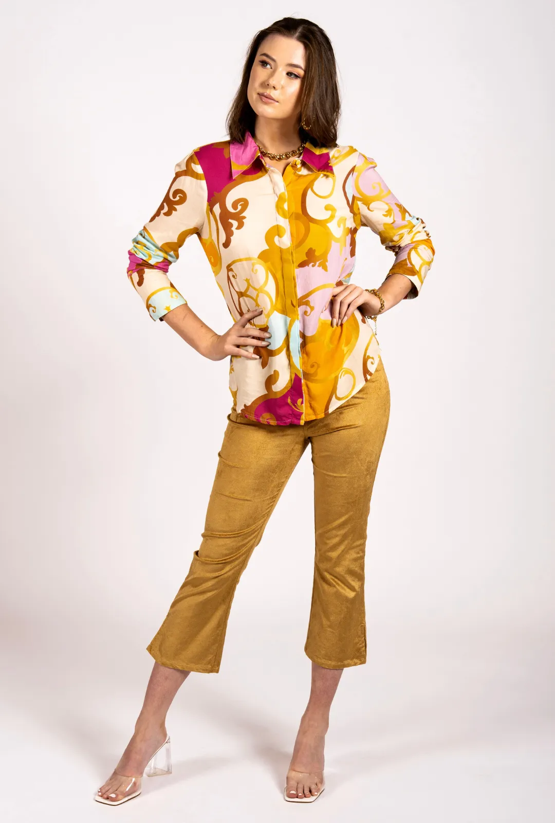 Baroque "Made For Joy" Printed Shirt Blouse