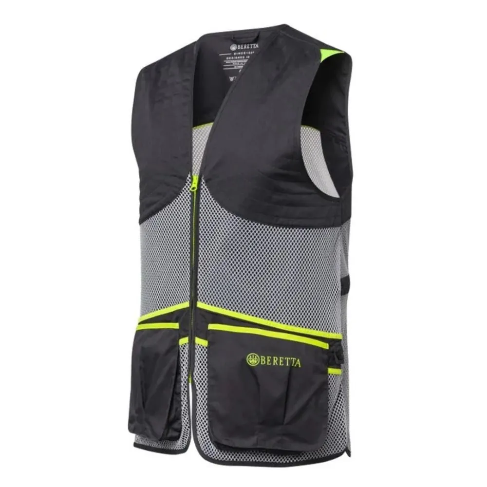 Beretta | Full Mesh Shooting Vest | Ebony & Ice Grey