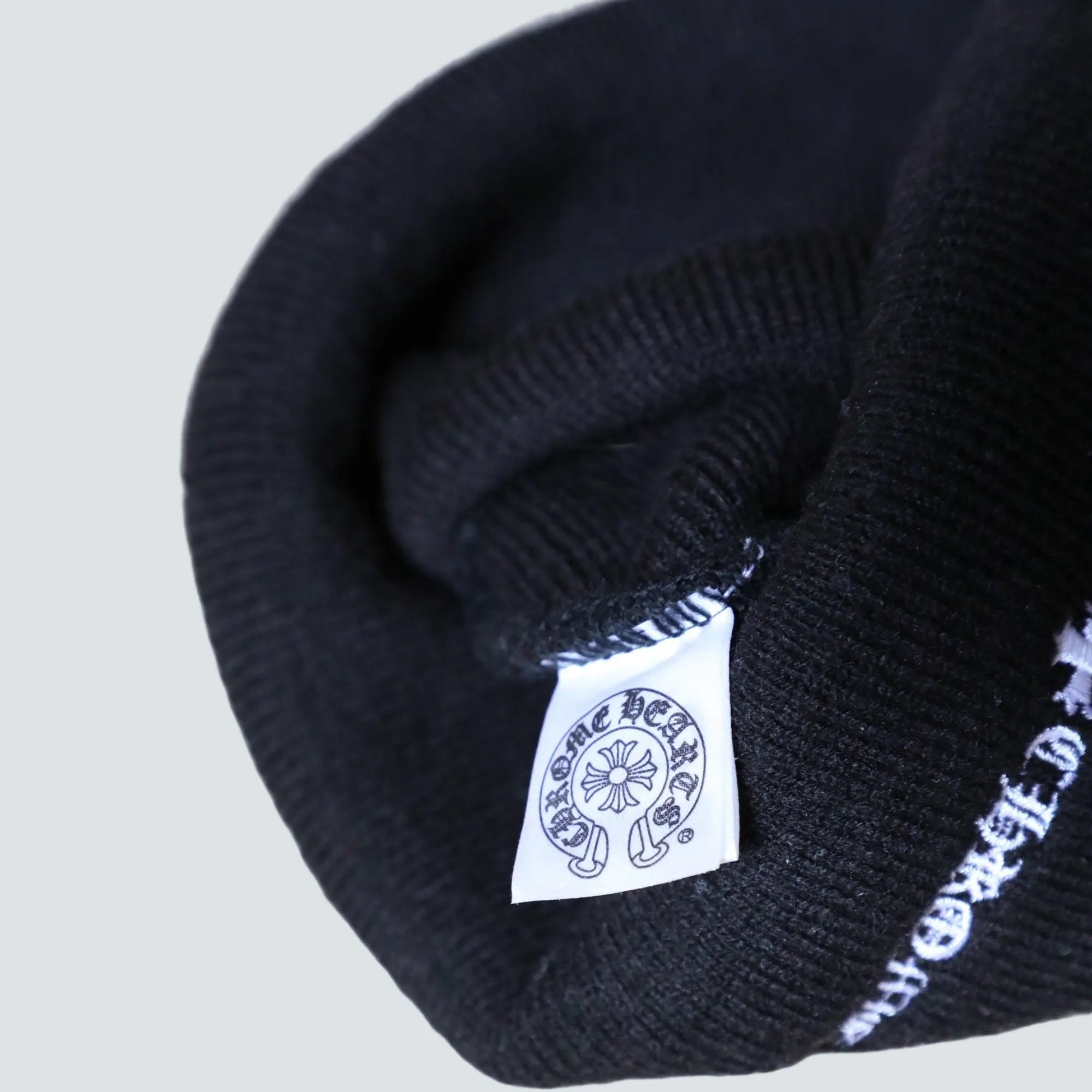 Black chrome hearts Beanie