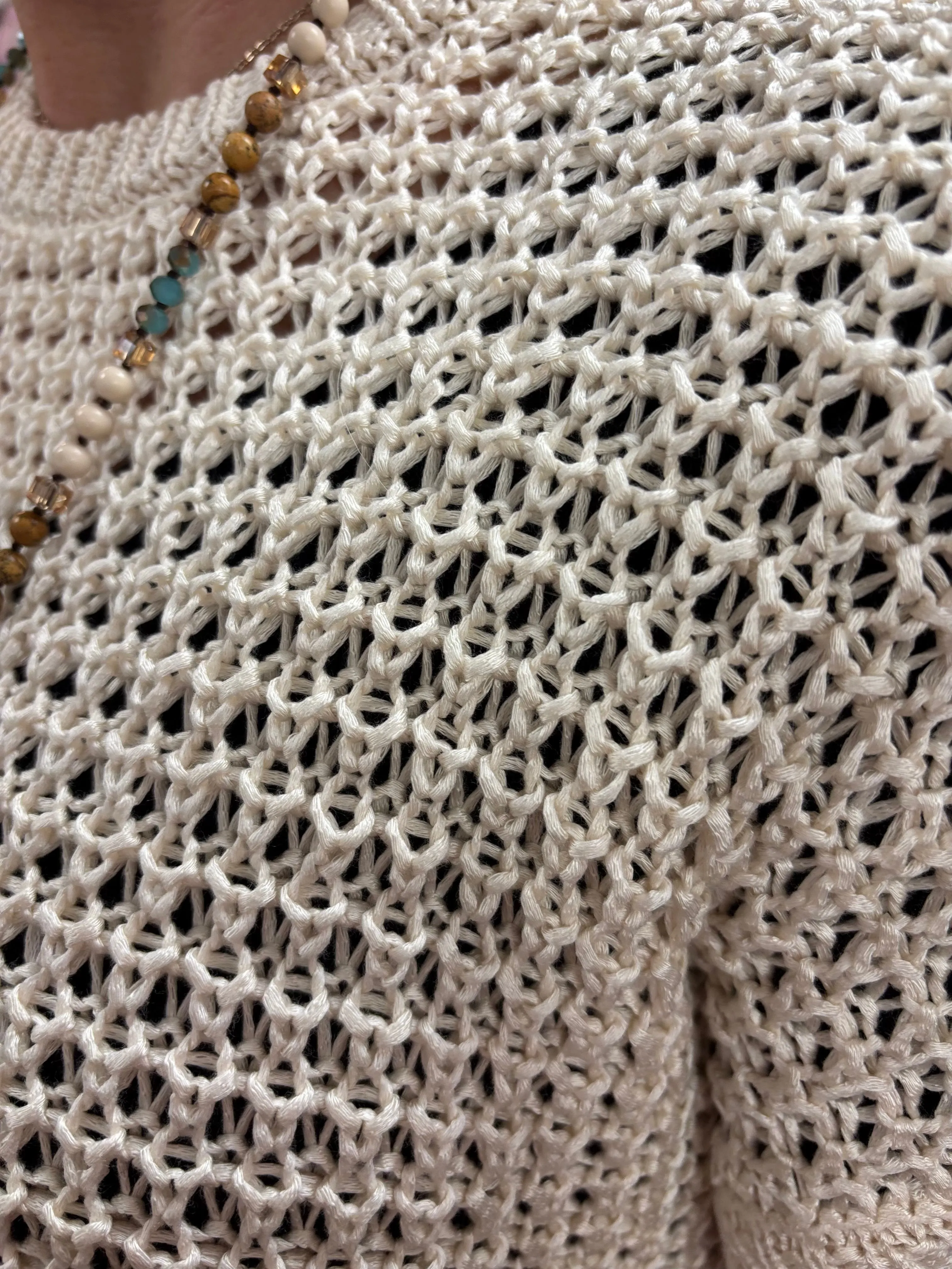 Boho Crochet Knit Sweater Top