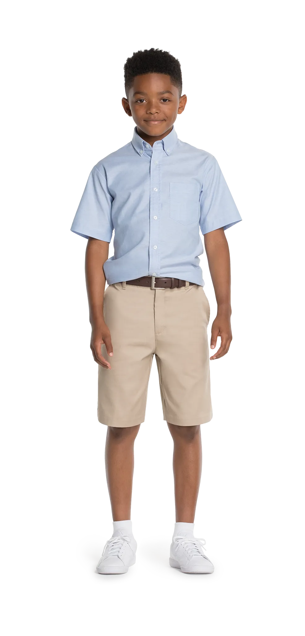 Boys Slim Flat Front Short