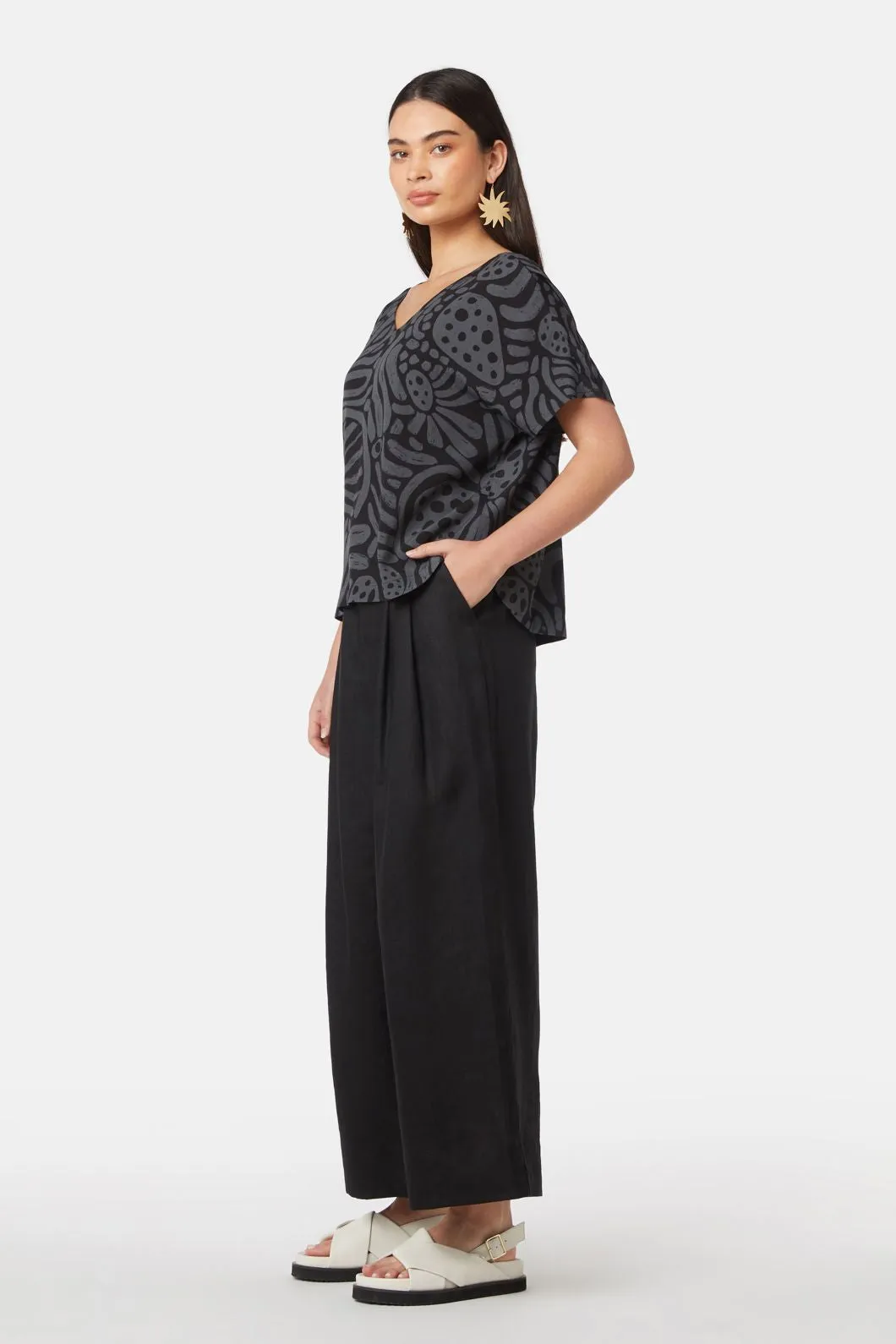 Breezy Waters V-Neck Top