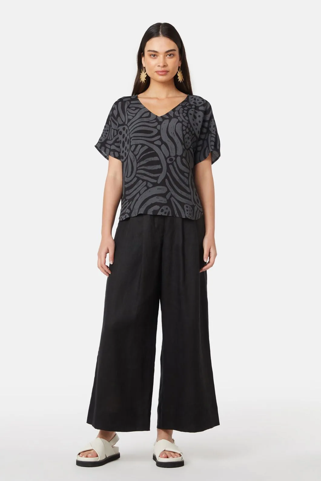 Breezy Waters V-Neck Top