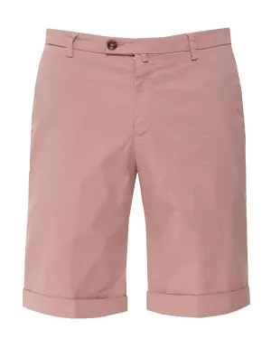 BRIGLIA 1949 - Pink Stretch Cotton Slim Fit Shorts BG108 323127 069