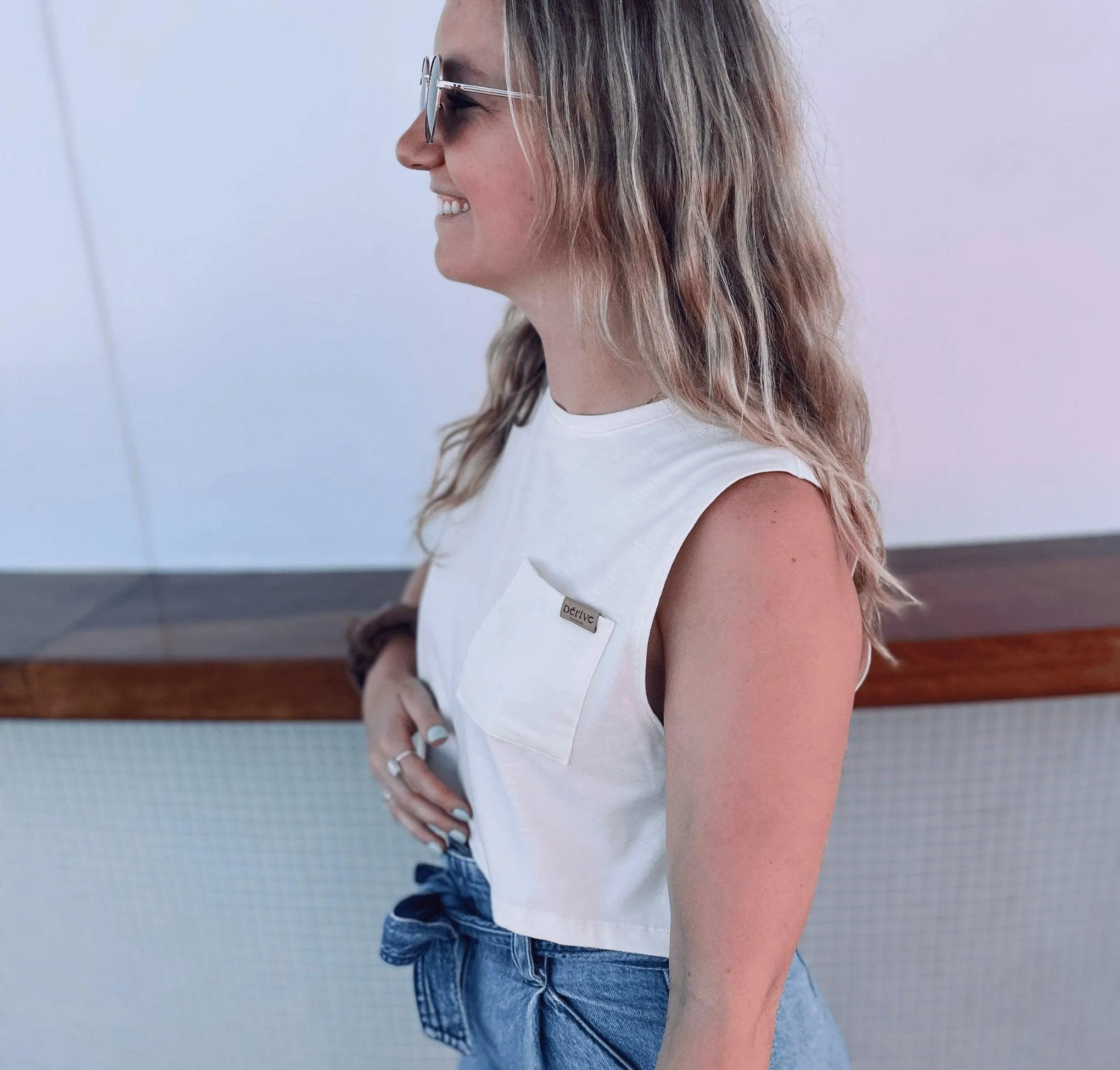 Camisole Crop Top Basic - Ivoire