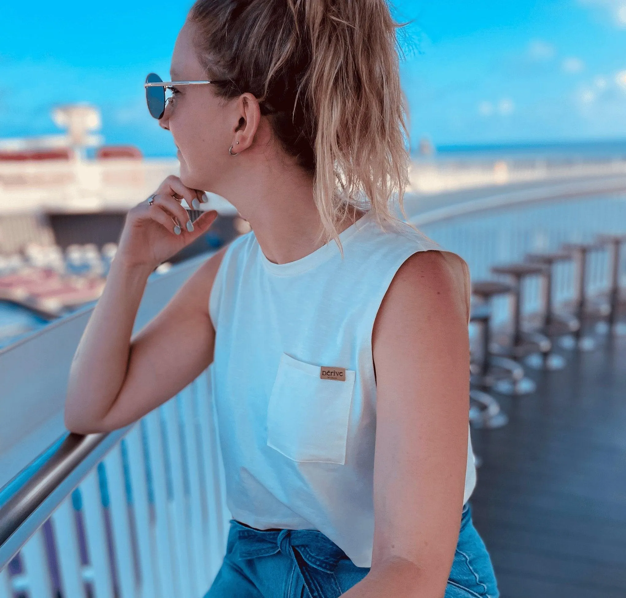 Camisole Crop Top Basic - Ivoire