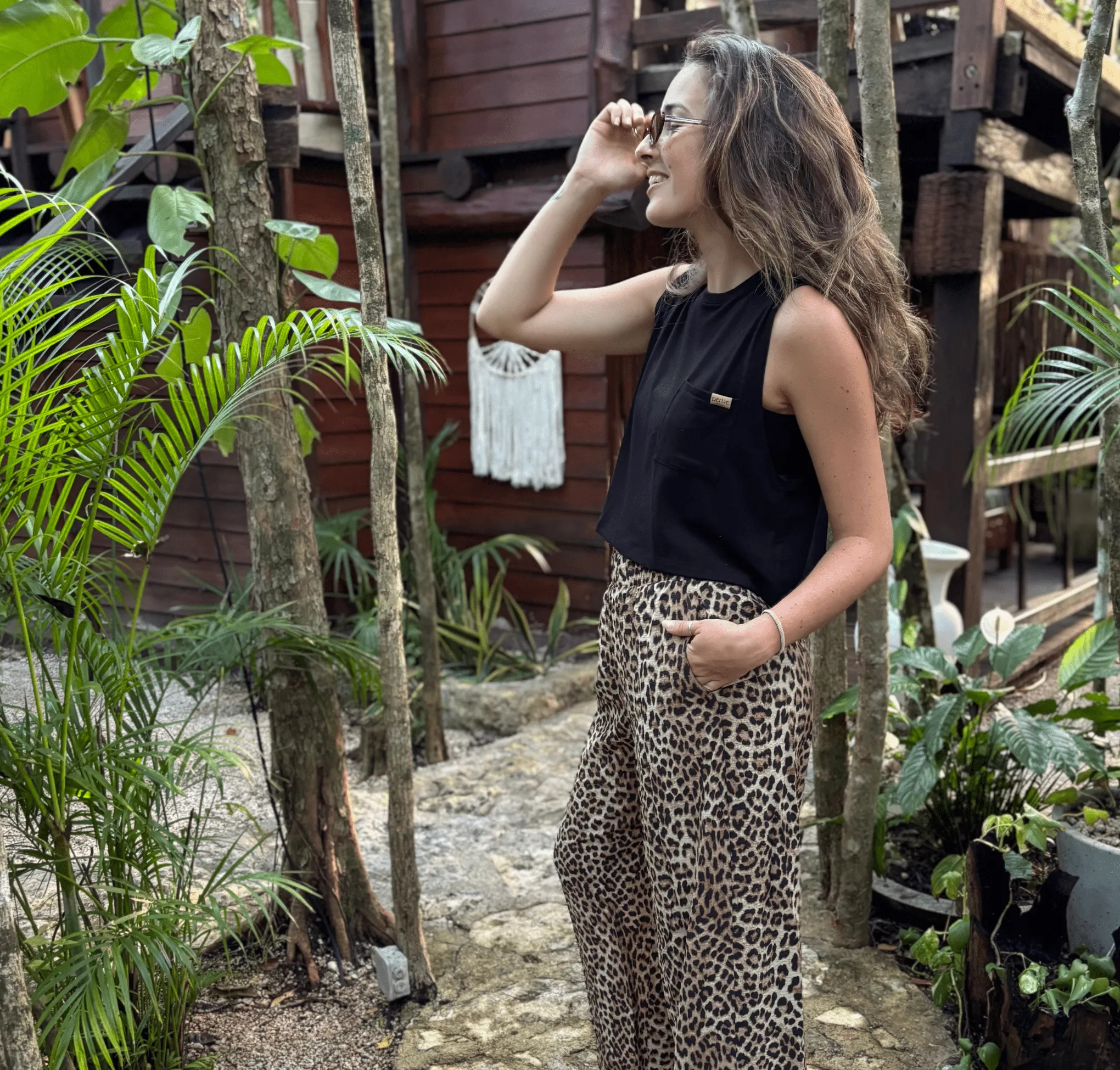 Camisole Crop Top Basic - Noir