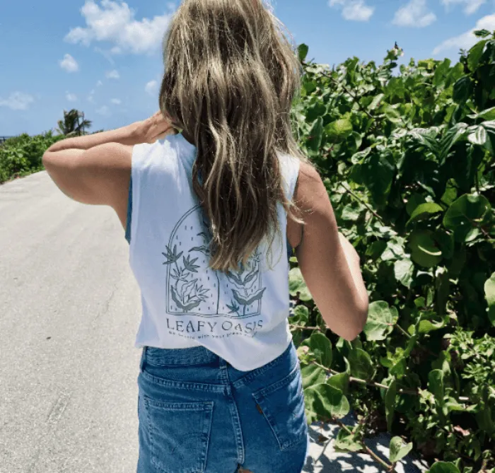 Camisole crop top Leafy Oasis