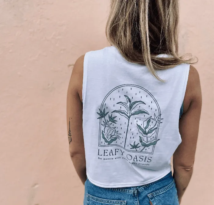 Camisole crop top Leafy Oasis