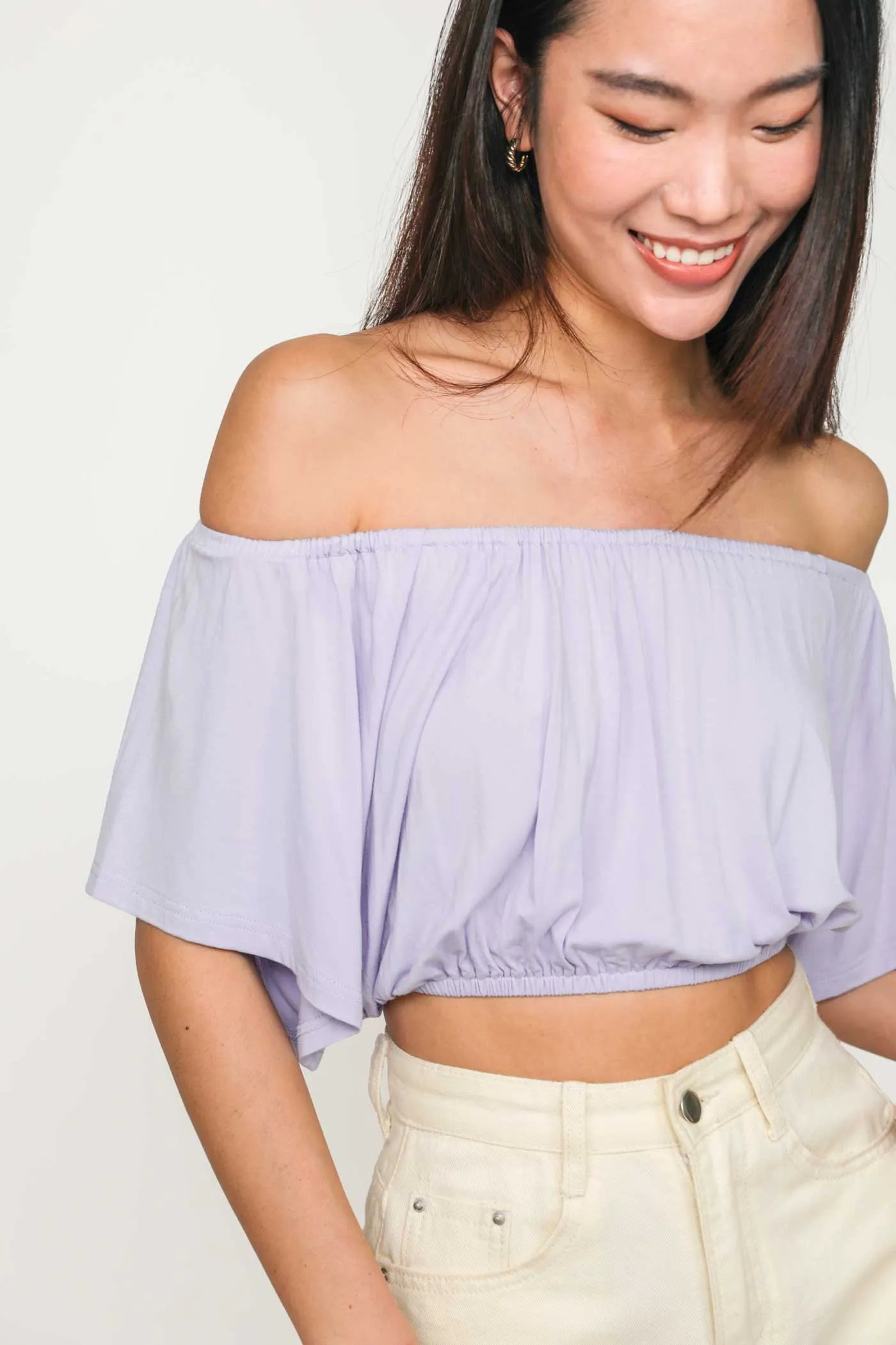 Carys Off Shoulder Jersey Top