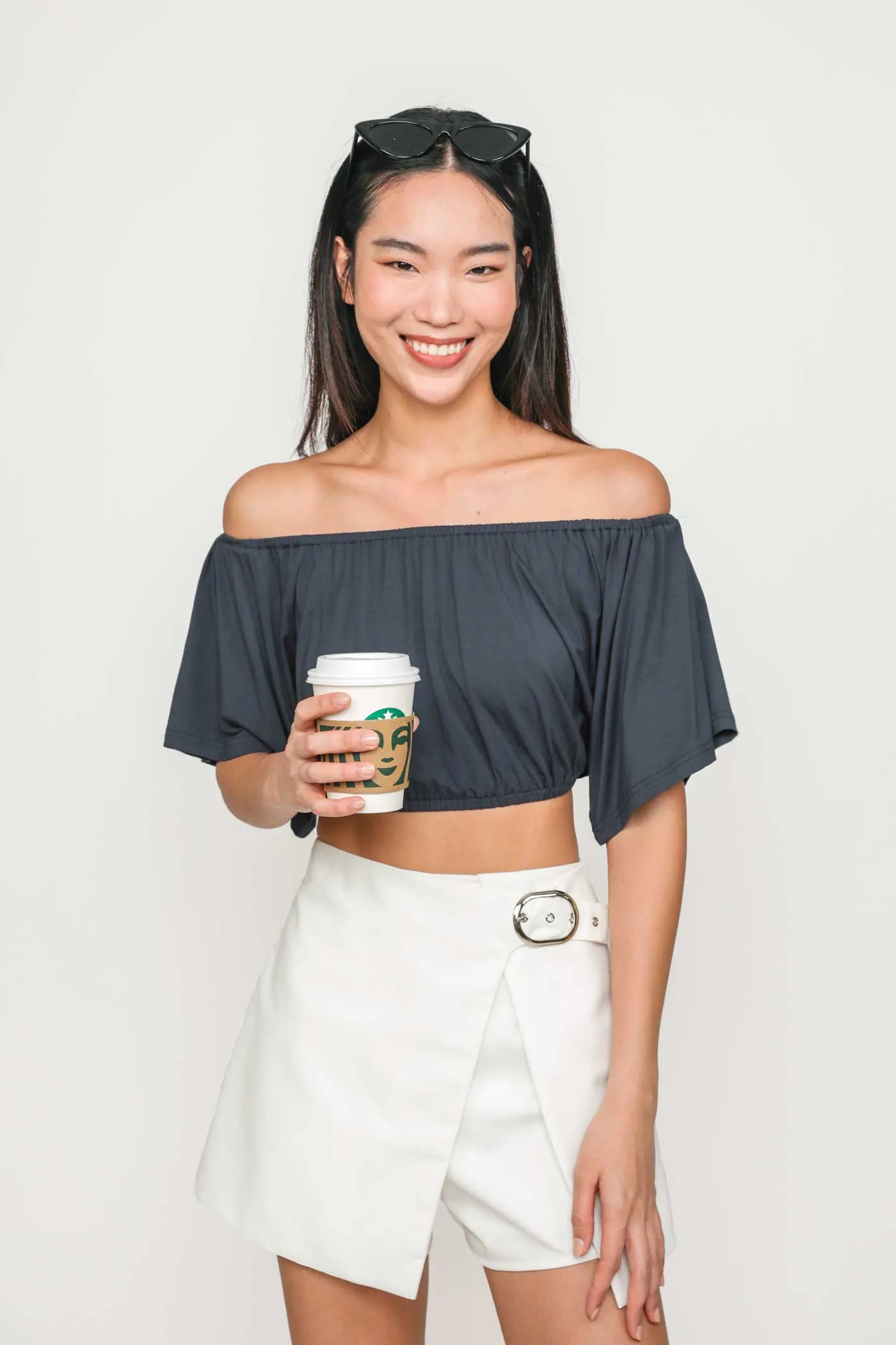 Carys Off Shoulder Jersey Top