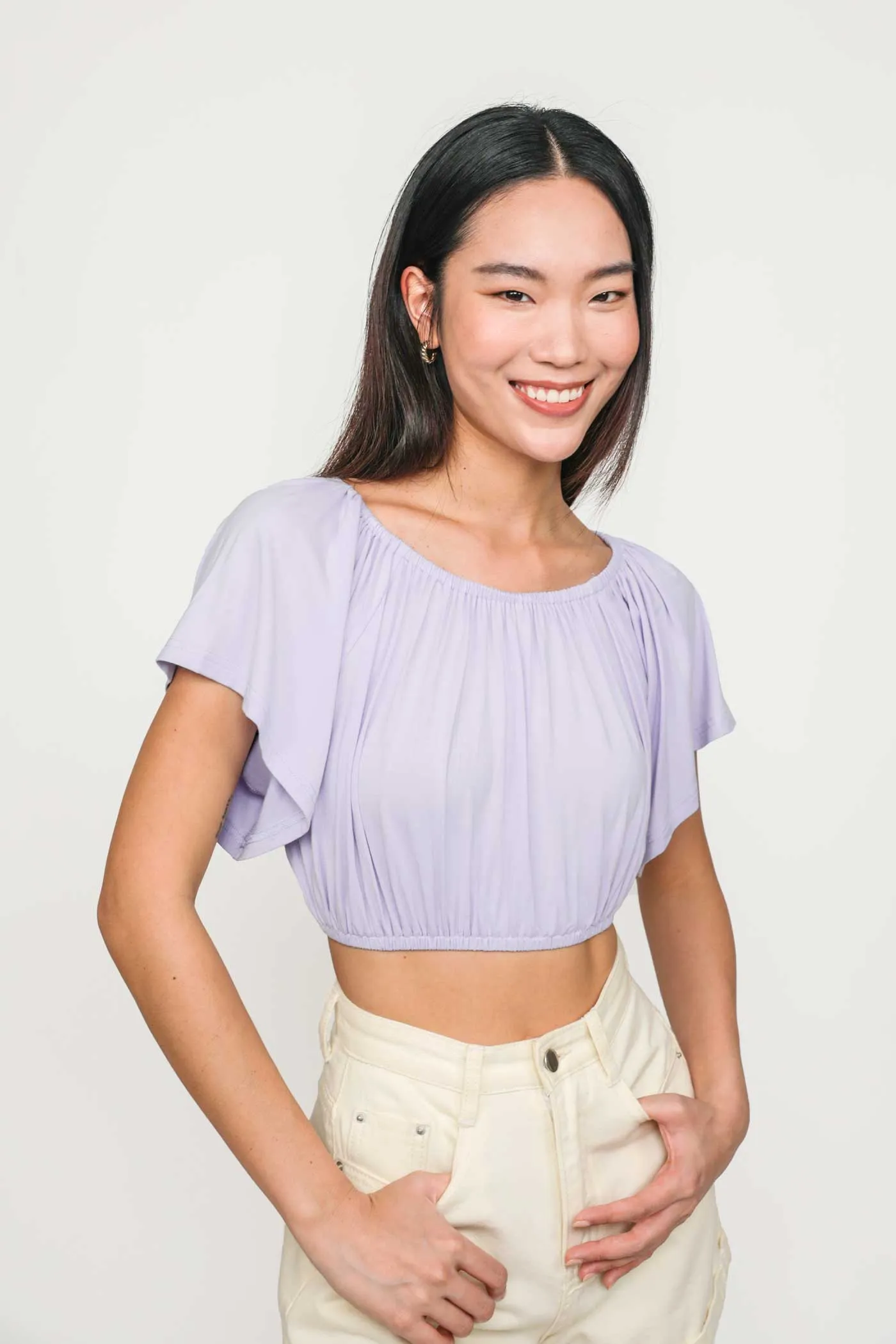 Carys Off Shoulder Jersey Top