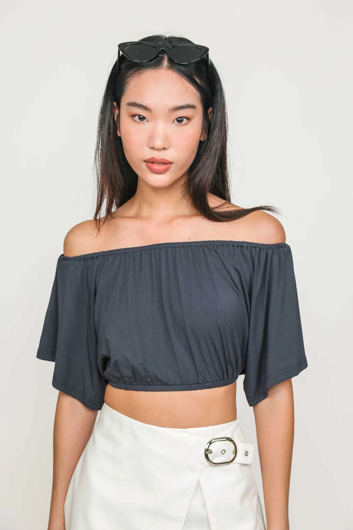 Carys Off Shoulder Jersey Top