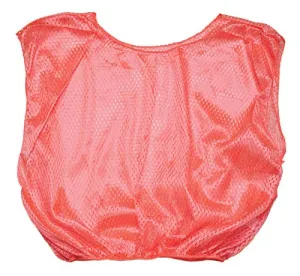 Champion Sports Youth Mesh Practice Scrimmage Vest, Orange (Pack of 12)