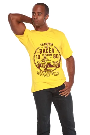 Champions Cars Men's Bamboo Viscose/Organic Cotton Short Sleeve Graphic T-Shirt