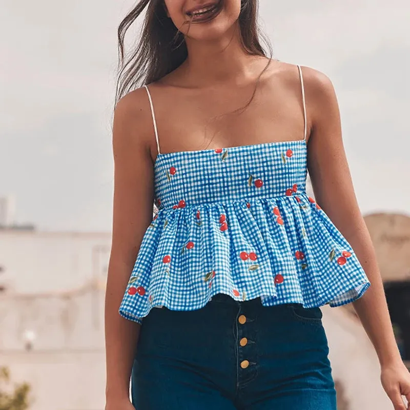  Cherry Sweet Gingham Camisole  A Summer Must-Have! 