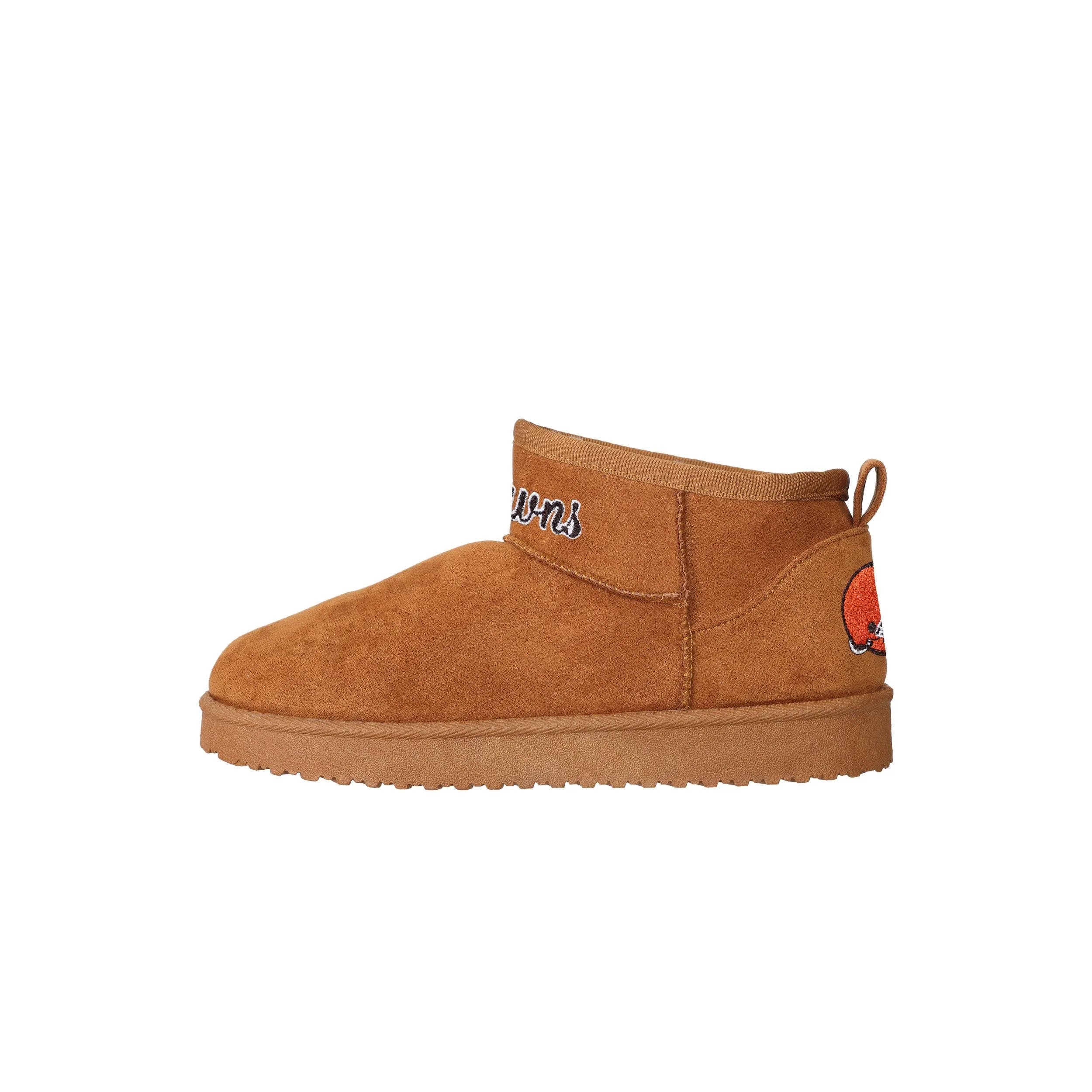 Cleveland Browns NFL Womens Team Logo Fuzzy Fan Boots