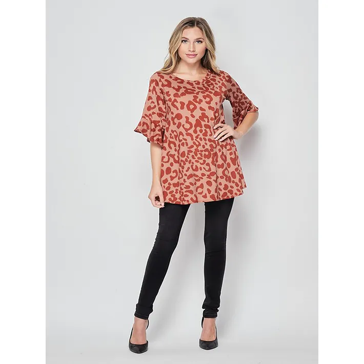 Comfy Leopard Print Blouse