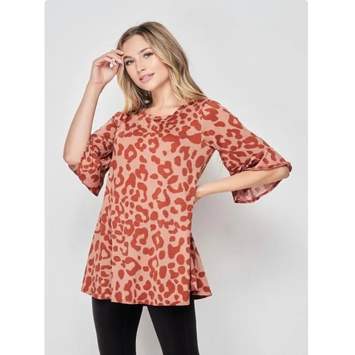 Comfy Leopard Print Blouse