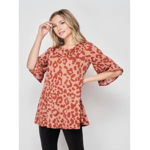 Comfy Leopard Print Blouse