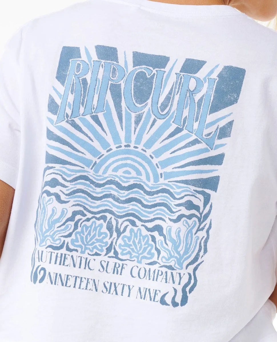 Coral Sands Crop Tee