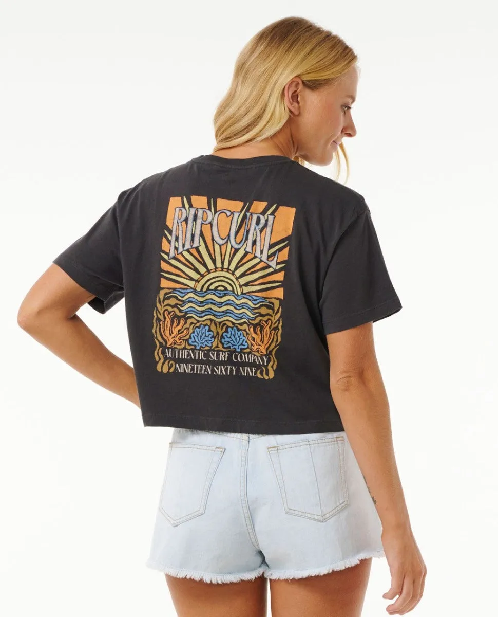 Coral Sands Crop Tee