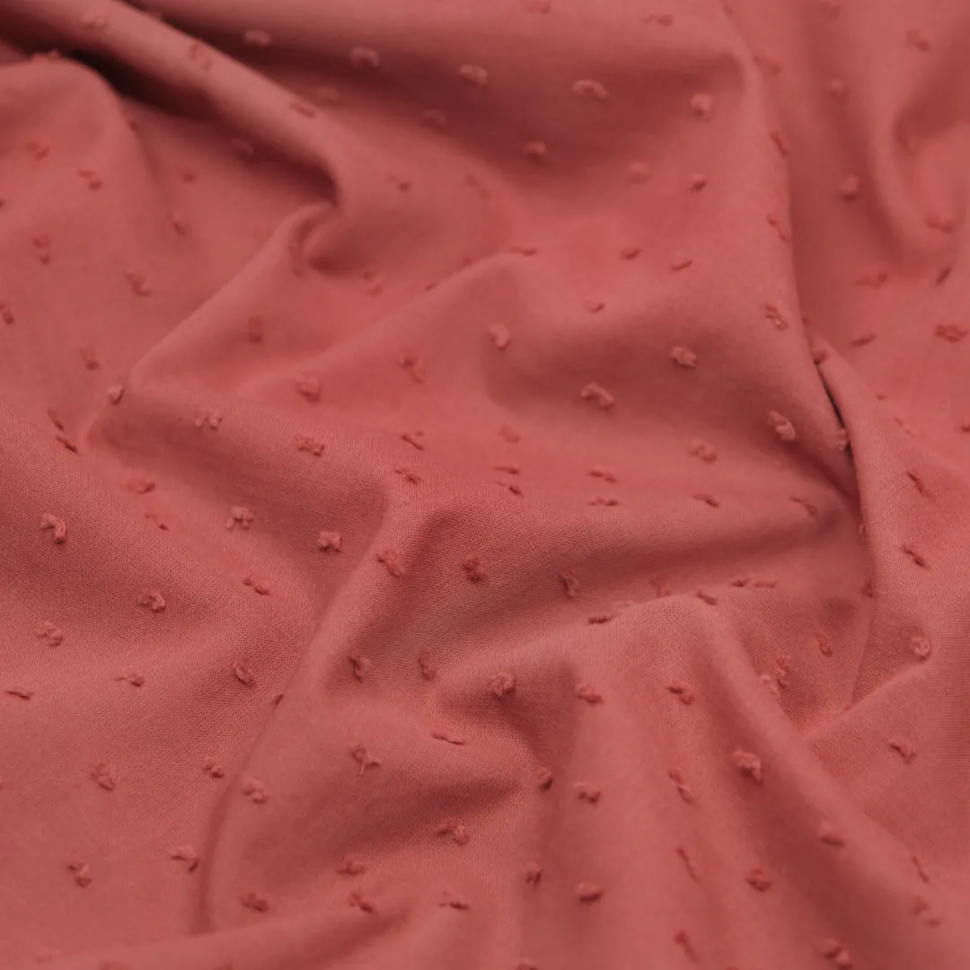 Cotton Swiss Dot - Pink Peppercorn