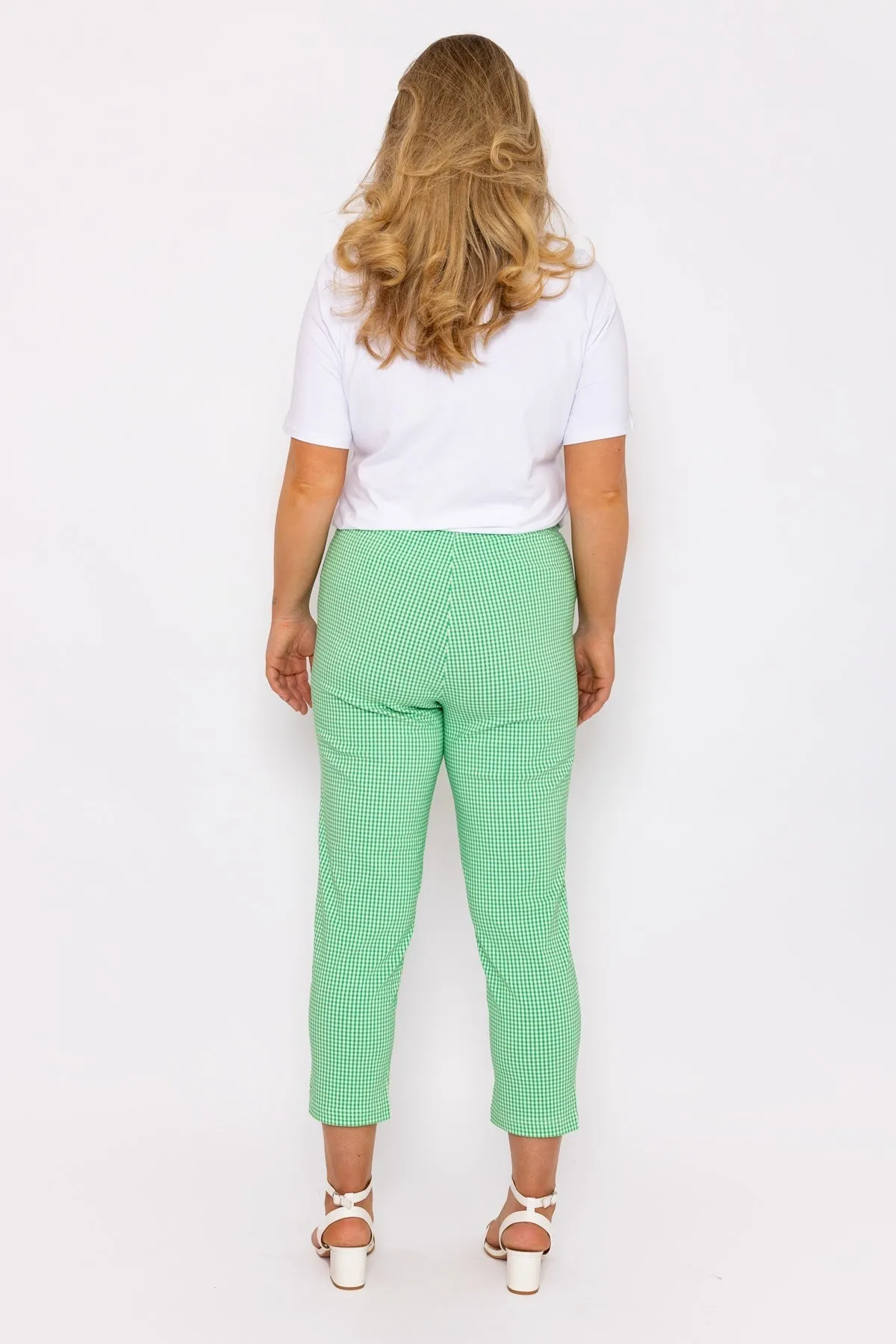 Cropped Green Bengaline Pants