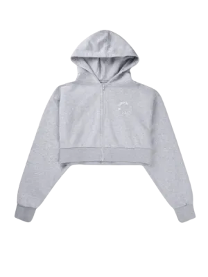 Cropped Hoodie - Heather Grey
