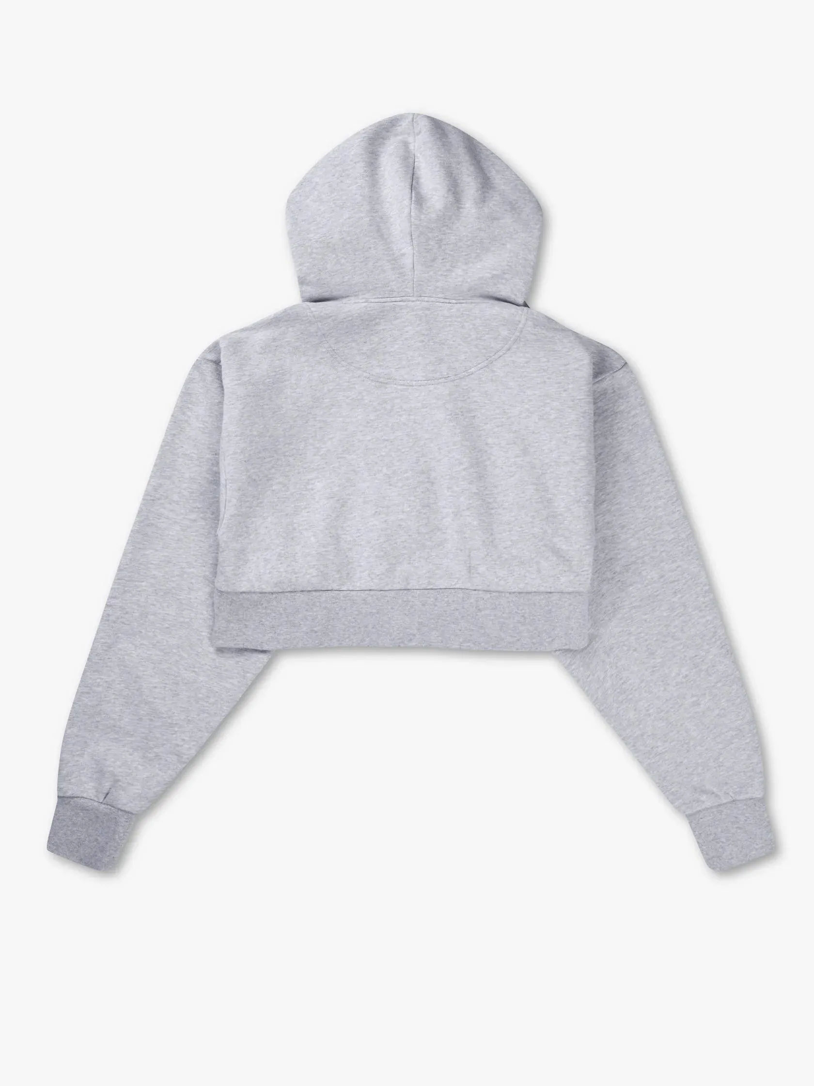 Cropped Hoodie - Heather Grey
