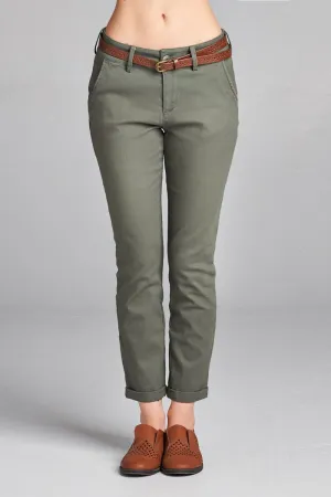 Cropped Pants Olive - PS