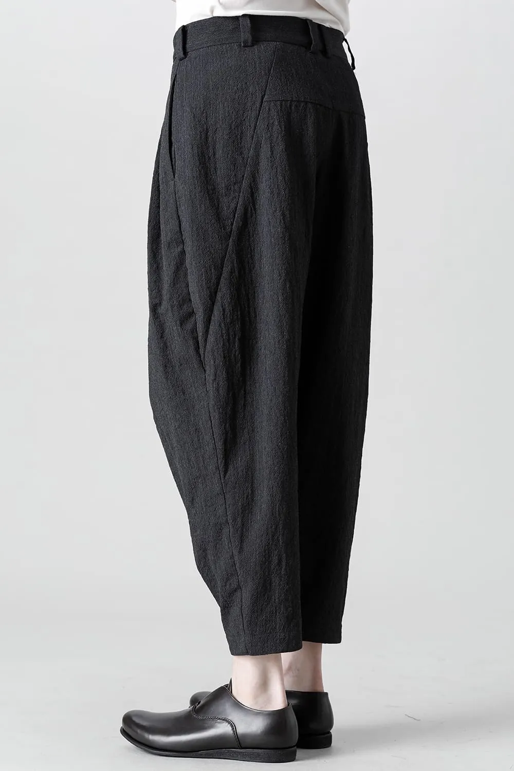 Cropped pants shrink wool stripe
