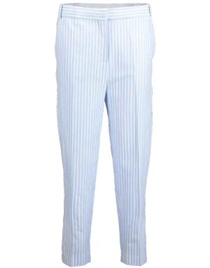Cropped Slim Striped Pant