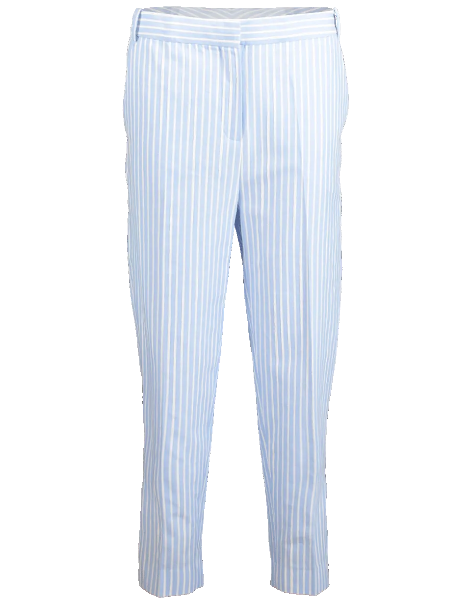Cropped Slim Striped Pant