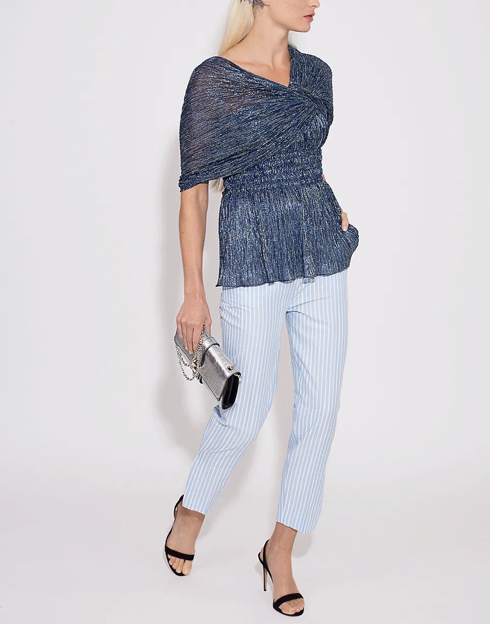 Cropped Slim Striped Pant