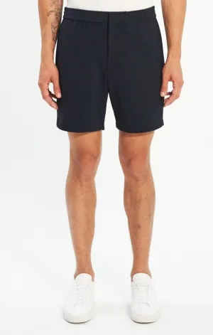 Curtis Drawstring Precision Ponte Shorts Baltic - Theory Men
