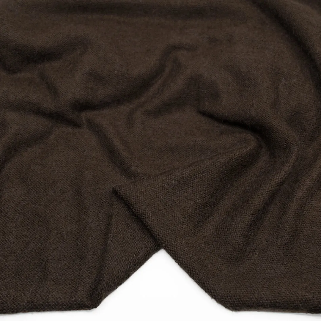 Deadstock Lightweight Alpaca Blend Sweater Knit - Brown