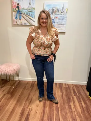 Deedee Ruffle Peplum top