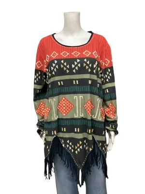 Double D Ranch Long Sleeve Aztec Print Size: XL
