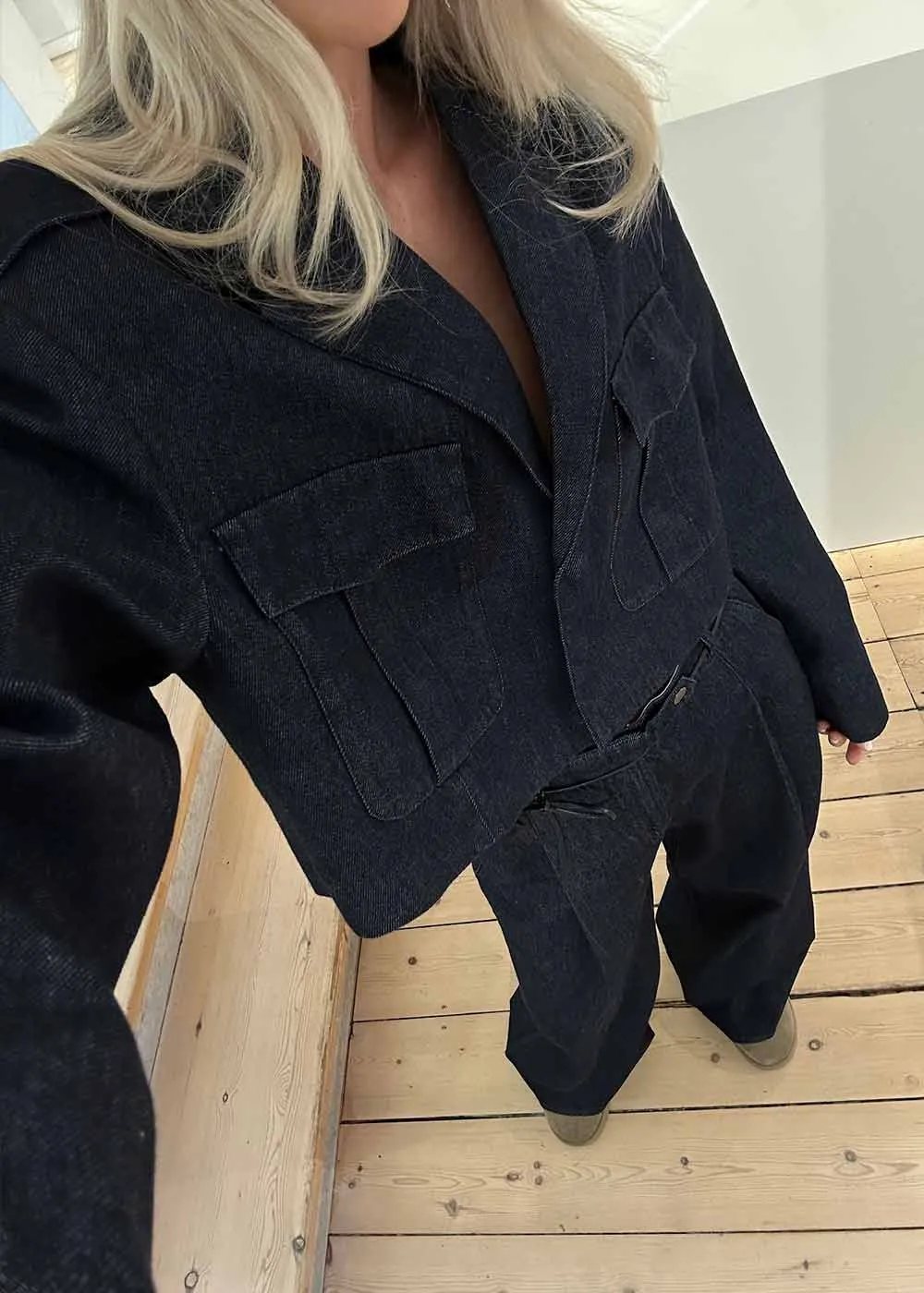 Eclipse Short Jacket - Dark Denim