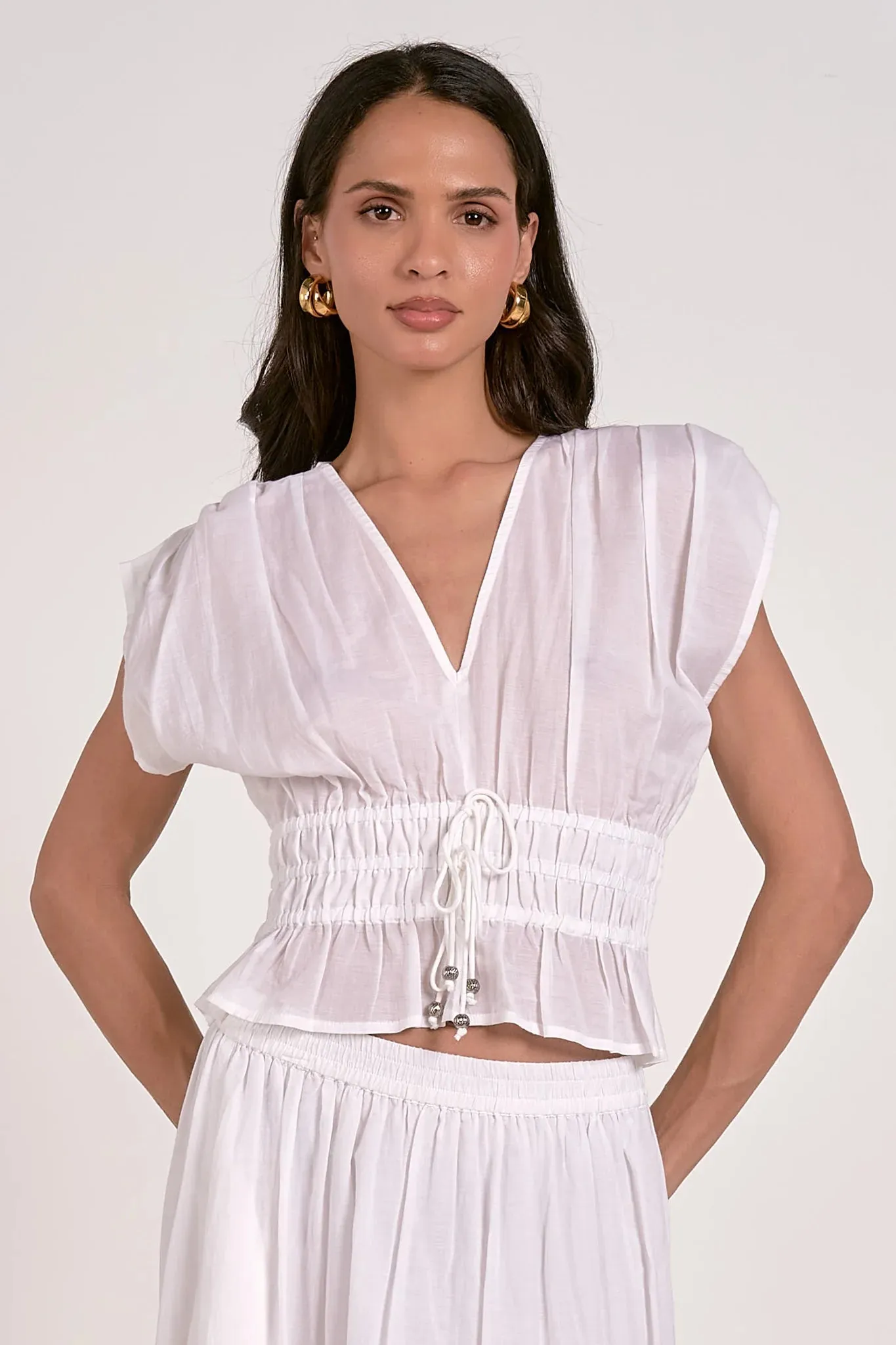 ELAN VICKY TOP - WHITE