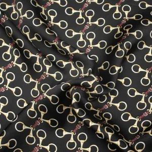 Ellio Black Printed Viscose